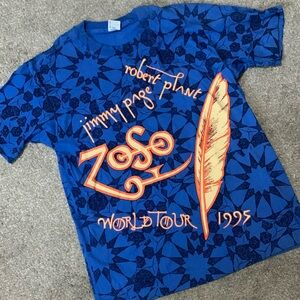 NEVER WORN ~ Vintage Page & Plant Concert Tee